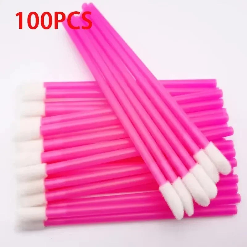 50/100PCS Wholesale Lipstick Gloss Wands  Perfect Best Make Up Applicator Hotting makeup  Disposable Lip Brush Women Accessories