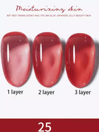 1-30pcs PSK Nude Pink Color Nail Art Ice Transparent Bare Color Nail Enamel 2026 New Net Red Popular White Gel Nail Polish