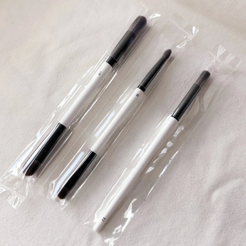 F4 Dual-Ended Foundation Face Brush Double-ended Powder Blush Contour and Eyeshadow Concealer Makeup Brushes