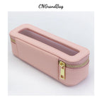 Customized Letters Colorful Classic Saffiano Portable Travel Clear PVC Cosmetic Bag TPU Wash Bag Makeup Brush Storage Bag Gift