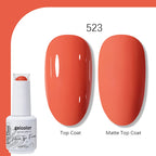Arte Clavo Solid Color Gel Nail Polish 15ml Soak Off UV LED Gel Semi-Permanent Glitter Polish For Manicure Nail Art Salon Gel