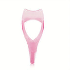 3 in 1 Mascara Applicator Template with Eyelash Curler Guard and Case, Eyeliner Holder, Eyelash Aid, Eyebrow Drawing Tool