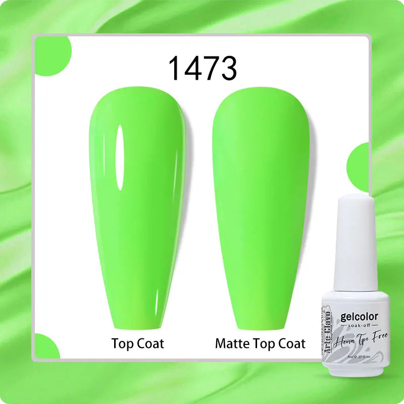 Arte Clavo 8ml HEMA TPO Free Gel Nail Polish Nail Art Manicure Semi Permanent Gel UV Hybrid Varnishes Base Top Coat Enamels New