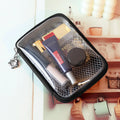 Portable Lipstick Pouch Transparent Touch-Up Cosmetic Pouch Cosmetic Organizer Travel Bluetooth Headphone Charging Cable Pouch