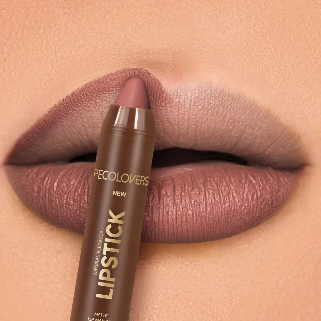 Velvet Lipstick Pencil Matte Long-lasting Lip Glaze Plump Non-stick Cup Lipstick Natural Outline Lips Lipliner Makeup