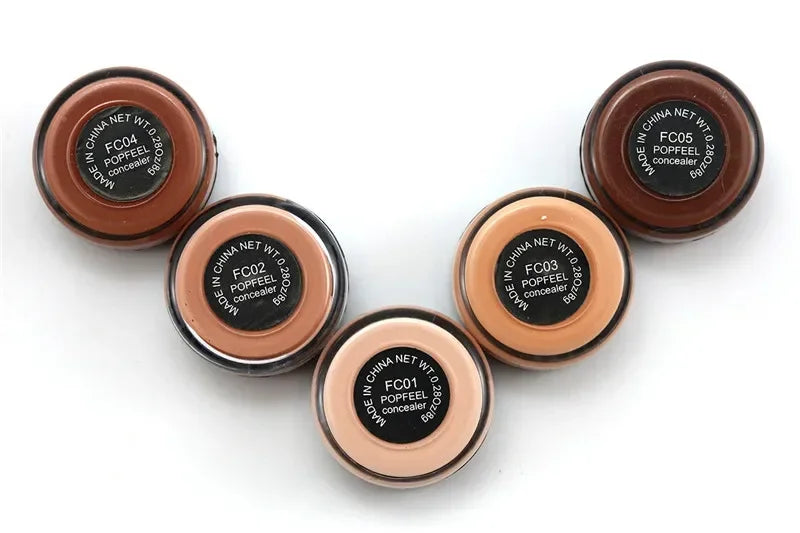 Popfeel Full Cover Concealer Hide Blemish Creamy MakeUp Face Lip Eye Foundation Makeup Contouring Corrector Make Up