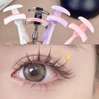 Portable One-Clip Eyelash Curler Wide-Angle Partial Eyelash Curler with Comb Teeth & Rubber Quick Natural Curling Long Lasting