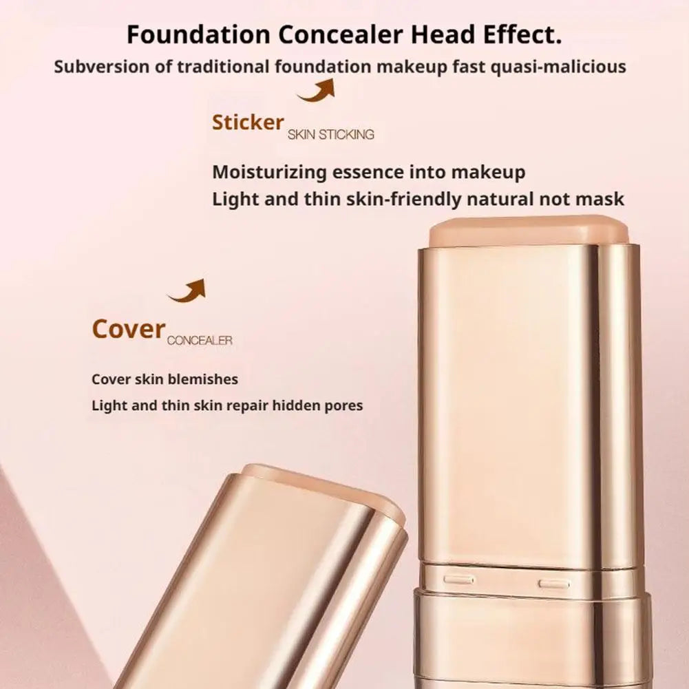 Double Headed Moisturizing Light Transparent Foundation Stick Efficient Concealer Lasting Not Taking Off Makeup Foundation Stick