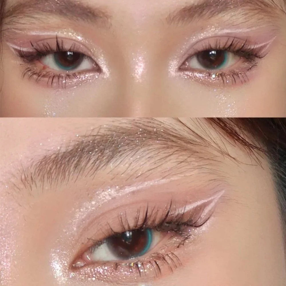 Single Color Pearl Eyeshadow Eyeliner Pearlescent Pencil Waterproof Glitter Pigment Brightening Makeup Eyeshadow Stick Cosmetics