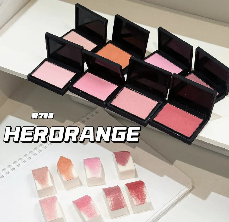 Professional Makeup Powder Blush Nude Pink Blusher Makeup Blush Palette Cheek Color Cosmetics Palette Powder Pink Cream Face