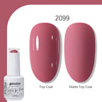 Arte Clavo Solid Color Gel Nail Polish 15ml Soak Off UV LED Gel Semi-Permanent Glitter Polish For Manicure Nail Art Salon Gel