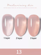 1-30pcs PSK Nude Pink Color Nail Art Ice Transparent Bare Color Nail Enamel 2026 New Net Red Popular White Gel Nail Polish
