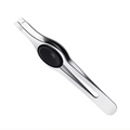 Professional Comfort Hold Non-Slip Stainless Steel Slanted Tip Eyebrow Tweezers Facial Hair Removal Ingrown Brows Slant Tweezer