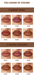Rozza Waterproof Lip Liner Pencil Set, Weightless Precise Liner with Super Soft Blendable Texture Matte Soft