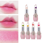 Peach Color Lip Balm Crystal Temperature Change Lipstick Girl Moisturizing LongLasting Lip Gloss Makeup Lip Care Repair Cosmetic