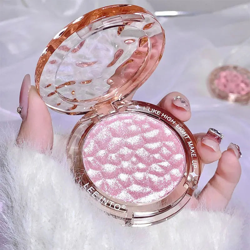 Crystal Bright Light high Gloss Powder Pearl Fine Flash Flash brightening makeup not fly Powder for young girls blush