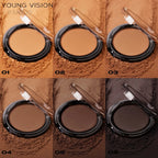 Waterproof Contouring Powder Palette Matte Finishing Bronzer Hairline Modify Nose Shadow Buildable Coverage for All Skin Tones