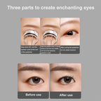 One portable wide-angle eyelash curler for women and girls, a makeup tool for the face and eyes.