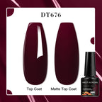 MEET ACROSS 7ml Red Blue Green Metallic Gel Nail Polish Super Bright Mirror Effect Semi Permanent LED UV Gel Nail Art Varnish