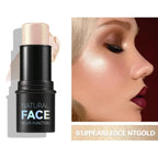Makeup Face Cream Contour Sticks,Shades with Highlighter & Bronzer & Blush, Non-greasy and Water-resistant Face Contouring Pen