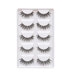 Natural Long Cosplay Makeup Cross Strip False Eyelashes Black Eye Lashes and Cat Eye Lashes 5pairs Mink Eyelashes Faux Cilios