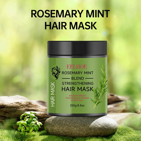 Rosemary Plant Essence Hair Mask Repair Damage Dry Split Hair Nourishing Moisturizing Treatment Shiny Deep Hair Care Mask