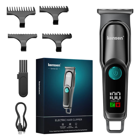KENSEN S2 Hair Clippers for Men Cordless Beard Trimmer Hair Trimmers Set 6800RPM Shaver Hair Cutting Machine Clippers for Barber