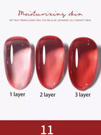 10ml 1-8pcs Milky White Quick Extension Gel Nail Polish Nude Construct Hard Semi Permanent Acrylic Extension Nail Art Varnish