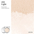 JOOCYEE Skin-melting Pressed Powder SILKY SOFT POWDER FOUNDATION Silver Bow Limited Edition Long-lasting Natural Makeup