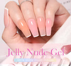 BORN PRETTY 10ml Translucent Jelly Nude Gel Nail Polish Colorful  Varnish Semi Permanent UV LED Nail Art  Manicure Gel