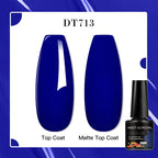 MEET ACROSS 8 Colors Mirror Gel Nail Polish Long-lasting Quick-drying Metallic Gold Silver Red Semi Permanent Varnish Nail Art