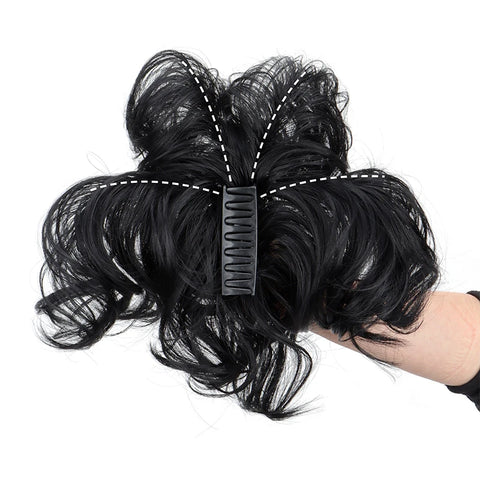 WIGSIN Synthetic Elegant Versatile Curly Ponytail Claw Clip In Hair Extension Adjustable Suitable Easy to Wear For Any Occasion