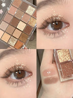 DIKALU Evening Cherry Dance Eyeshadow Tray 20 Color Large Plate Pearl Matte Bright Milk Tea Color Affordable Spring