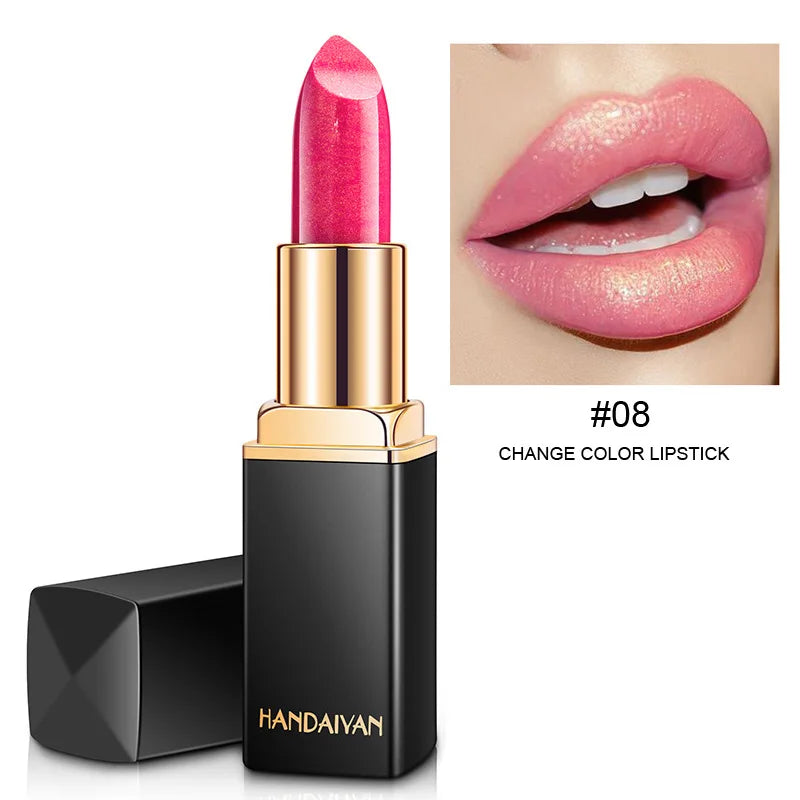 Mermaid Maggie Lipstick 9 Colors Long Lasting Shiny Metallic Lipsticks Pearls Changing Warm Gold Plated Women Lip Cosmetics