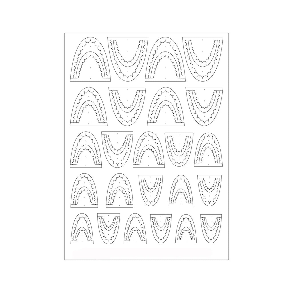 1pcs Hollow Lace Simple Fashion French Nail Stickers Self-Adhesive Slider Nail Art Decals Decoration DIY Nail Art Accessories