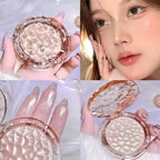 Crystal Bright Light high Gloss Powder Pearl Fine Flash Flash brightening makeup not fly Powder for young girls blush