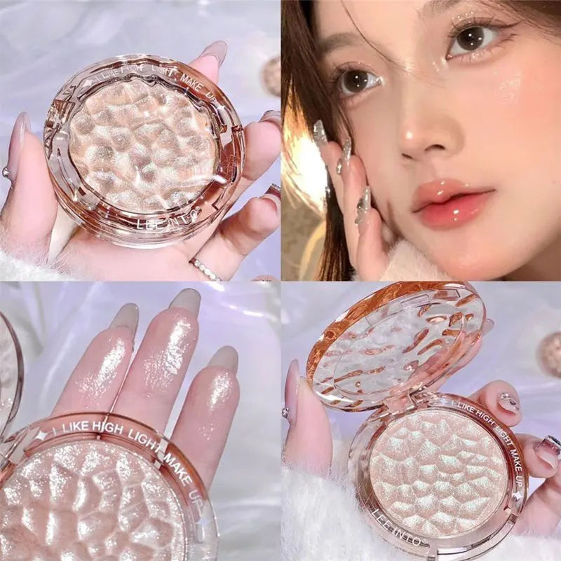 Crystal Bright Light high Gloss Powder Pearl Fine Flash Flash brightening makeup not fly Powder for young girls blush