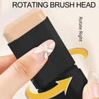 Waterproof Concealer Foundation Stick With Brush - All-in-One Long-Lasting, Oil Control, Brightening Makeup Natural Matte Finish