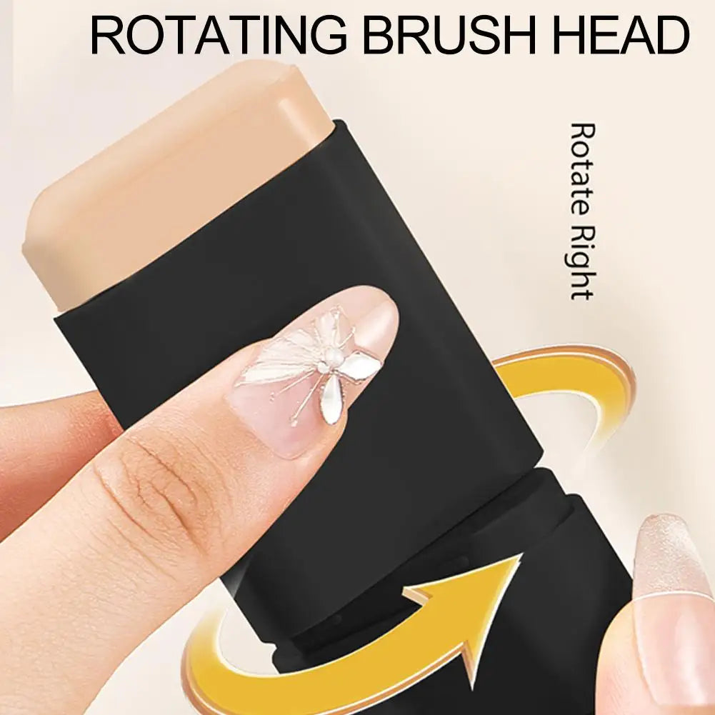 Waterproof Concealer Foundation Stick With Brush - All-in-One Long-Lasting, Oil Control, Brightening Makeup Natural Matte Finish