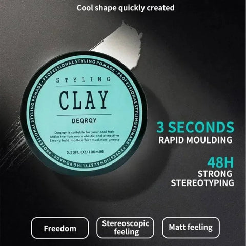 Hair Clay Matte Hair Wax for Man Texture Strong and Long Lasting Styling Fragrant Hair Wax 100g Cera Para Cabello Hombre
