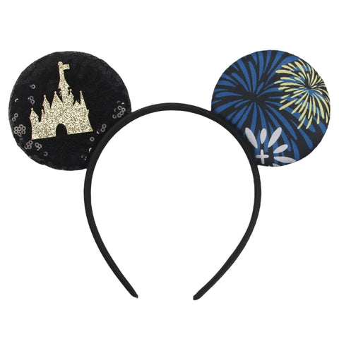 Boys Disney Mouse Ears Headbands Mickey Mouse Hairband With No Bow Party Festival Cosplay Christmas Birthdays Hair Accessories