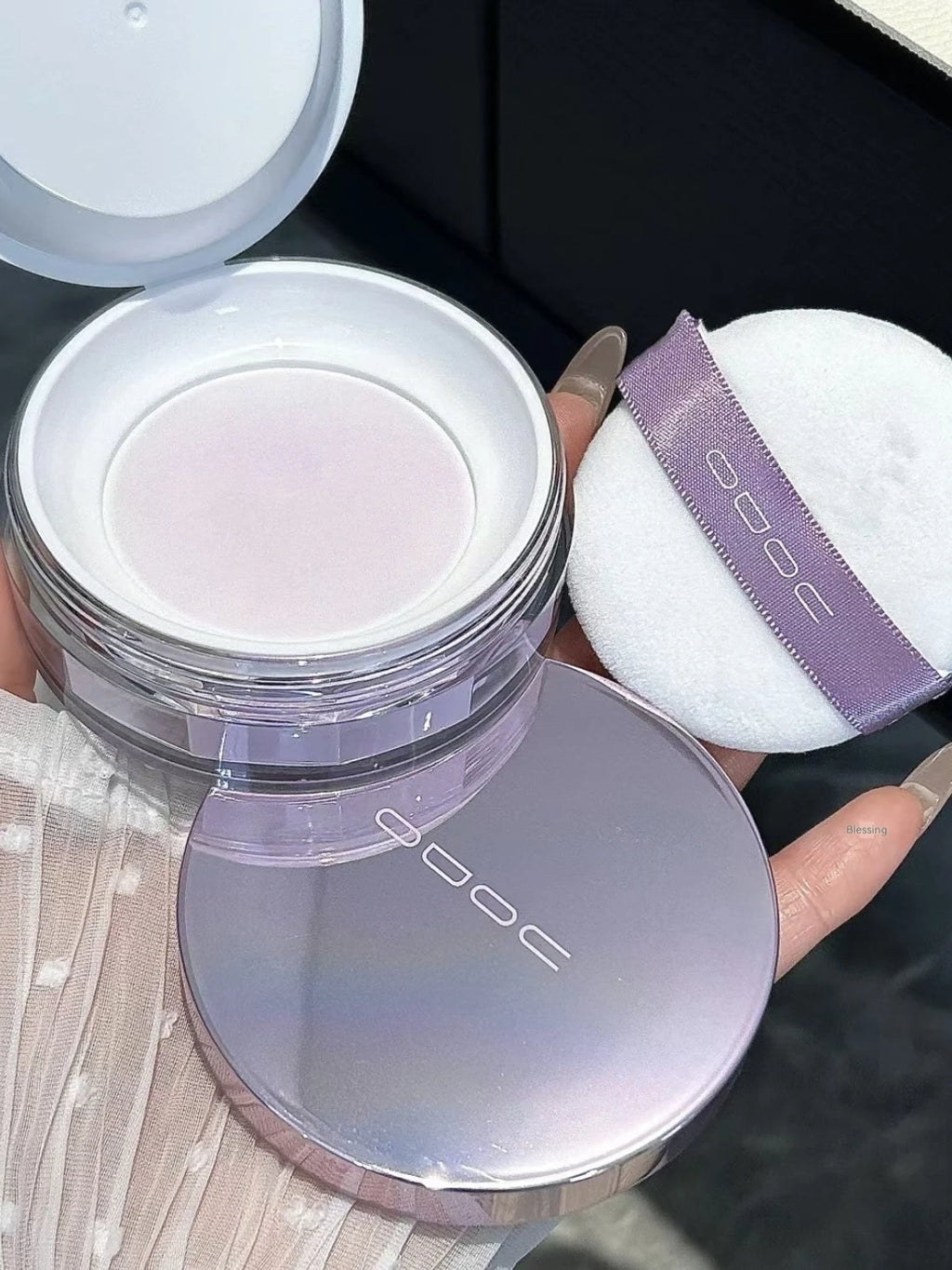 Uodo Loose Powder Makeup Oil Control Dry Skin Long-lasting Setting Foundation Glitter Flagship Genuine Goods Udo