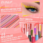 Matte Dark Green Liquid Eyeliner Pencil Waterproof Makeup Colorful Liquid Eye Liner Ultra-thin Long-Lasting Quick-Dry Eye Liner