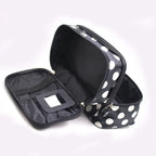 Large Capacity Makeup Bag Double Zip Women Cosmetic Bag Bathing Pouch Travel Toiletries Organizer Waterproof Storage Make Up Cas