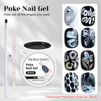 NICOLE DIARY White Non Stick Hand Extension Gel Nail Polish For 3D Shaping Carving Flower DIY Nail Art Extension Acrylic