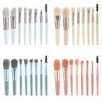 New 8Pcs Makeup Brush Set Makeup Concealer Brush Blush Loose Powder Brush Eye Shadow Highlighter Foundation Brush Beauty Tools