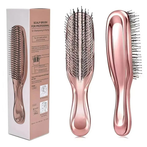 Premium Head Massager Scalp Brush Hair Massager Shampoo Brush Wet Plastic Detangling Brush Hair Cleaning Comb Hair Styling Comb