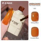 RSNAIL 10g Jelly Amber Gel Nail Polish Crystal Brown Nail Gel DIY Translucent Color Nail Art Gel Permanent UV Gel Polish Varnish