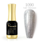 Venalisa 12ml Platinum Gel Nail Polish Super Shiny Effect Nail Gel Perfect Soak off UV&LED Nail Color Foil Chrome Gel Polish