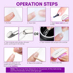 Makartt Super Strong Nail Glue and Glue Remover ,Quick Glue Debonder | Easy Removal with a Dropper Applicator For Press On Nails